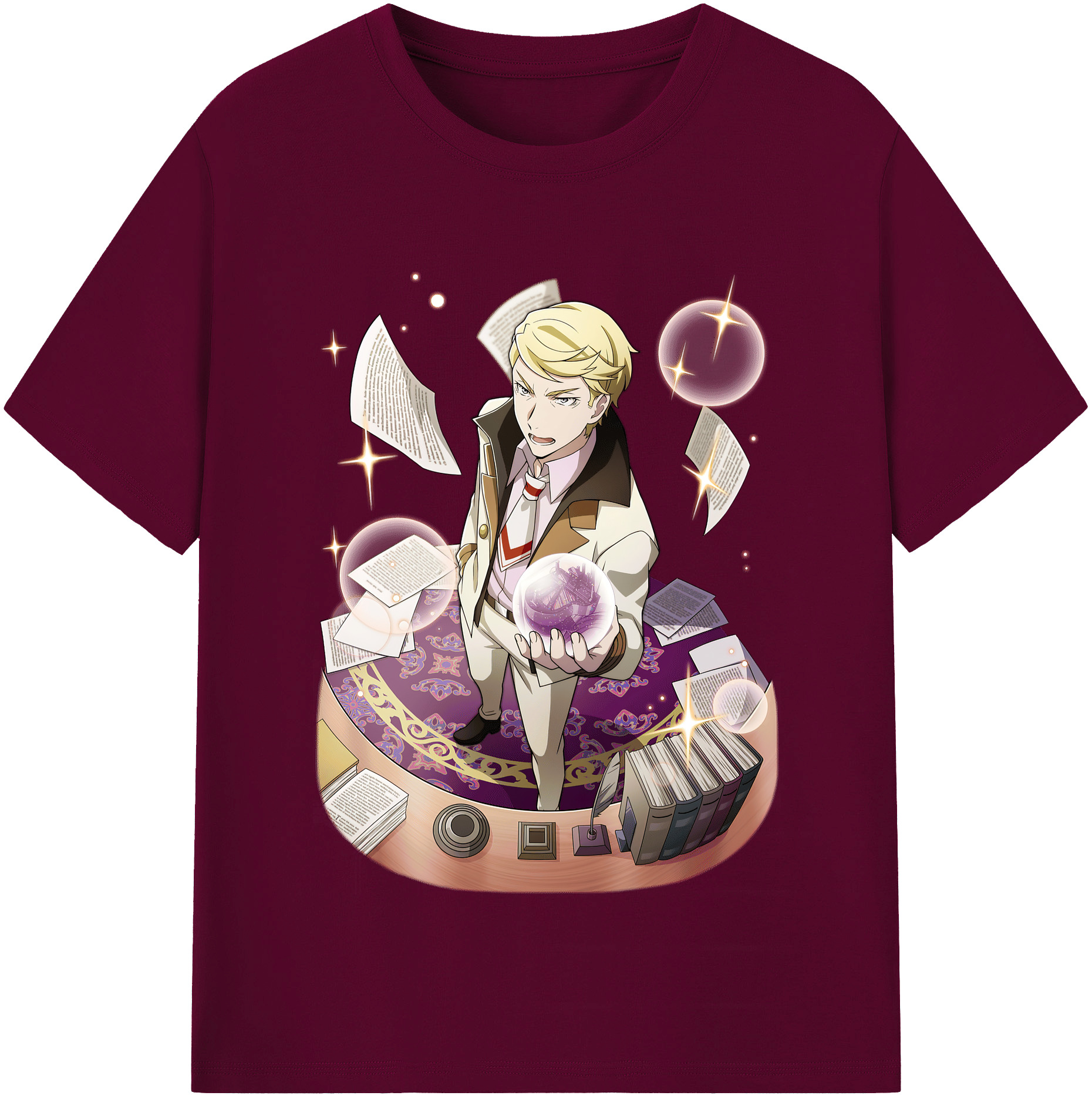 （画像用） 文豪ストレイドッグス Bungo Stray Dogs レディースカジュアルプリントTシャツ（綿100％）